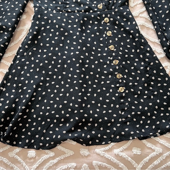 Mendocino Long Sleeve Button Detail Mini Dress - Picture 6 of 10